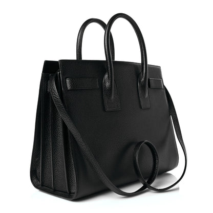 Saint Laurent Grained Calfskin Small Sac De Jour Black 3 of 10