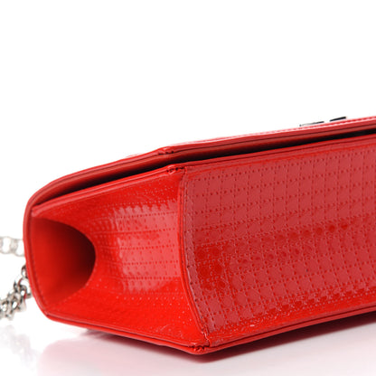 Christian Dior Patent Micro-Cannage Medium Diorama Flap Bag Red 6 of 11