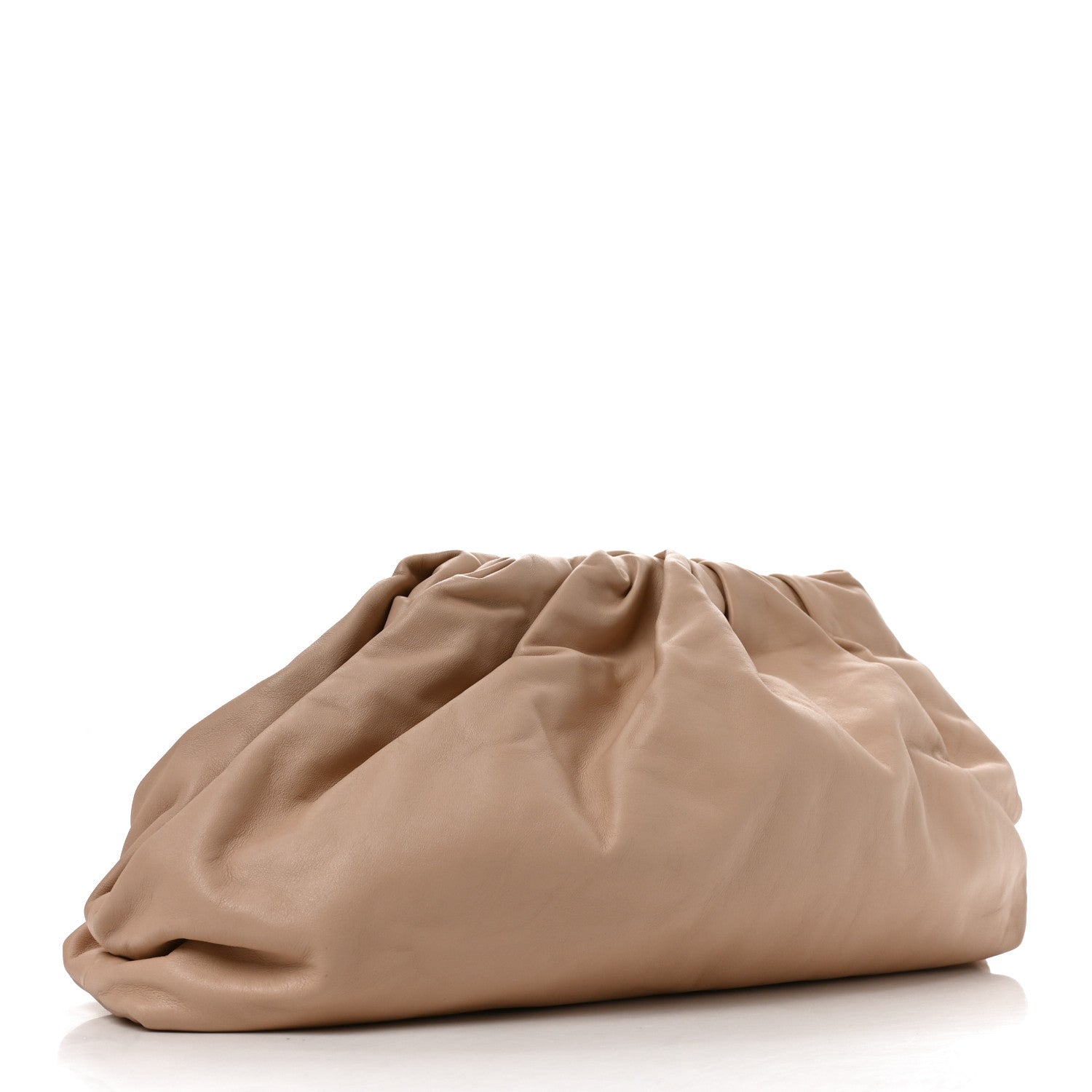 Bottega Veneta Smooth Butter Calf The Pouch Oversized Clutch Nude 3 of 9