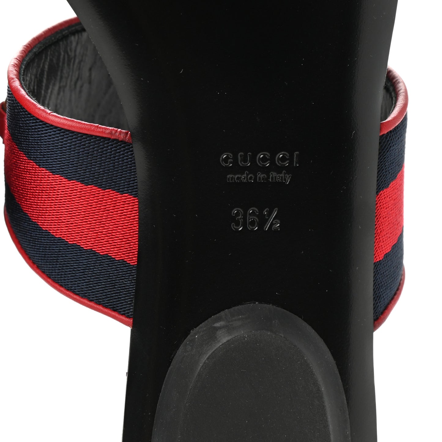Nylon Calfskin Web Womens Horsebit Thong Sandals 36.5 Blue Red Black