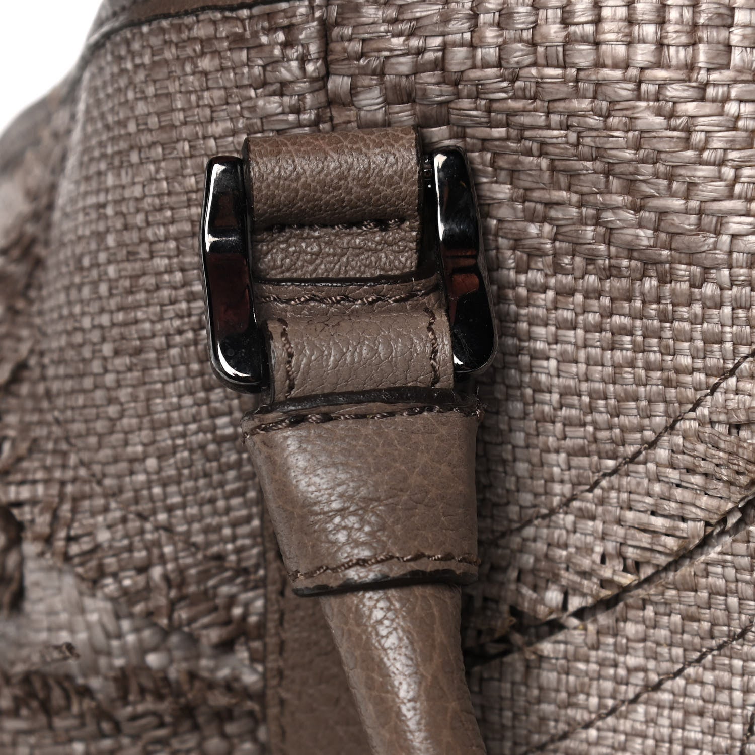Burberry Raffia Prorsum Patchwork Tote Grey 16 of 19