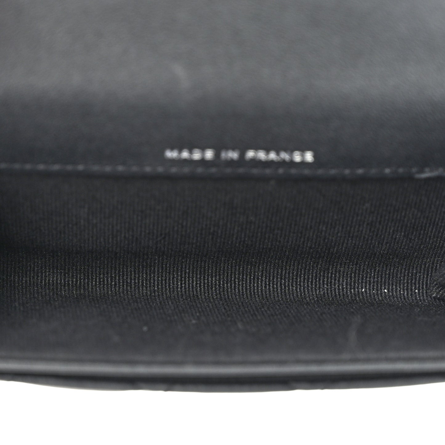Lambskin Quilted Flap Card Holder Wallet So Black