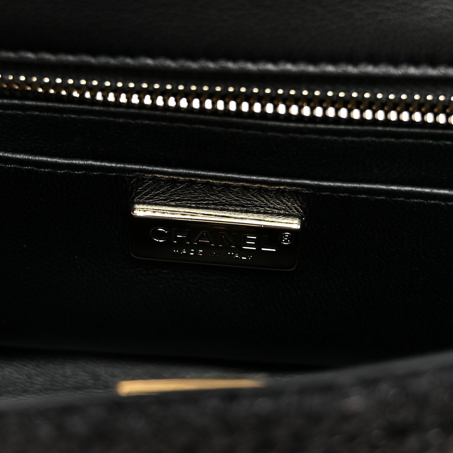 Woven Fabric Mini Rectangular Flap Black