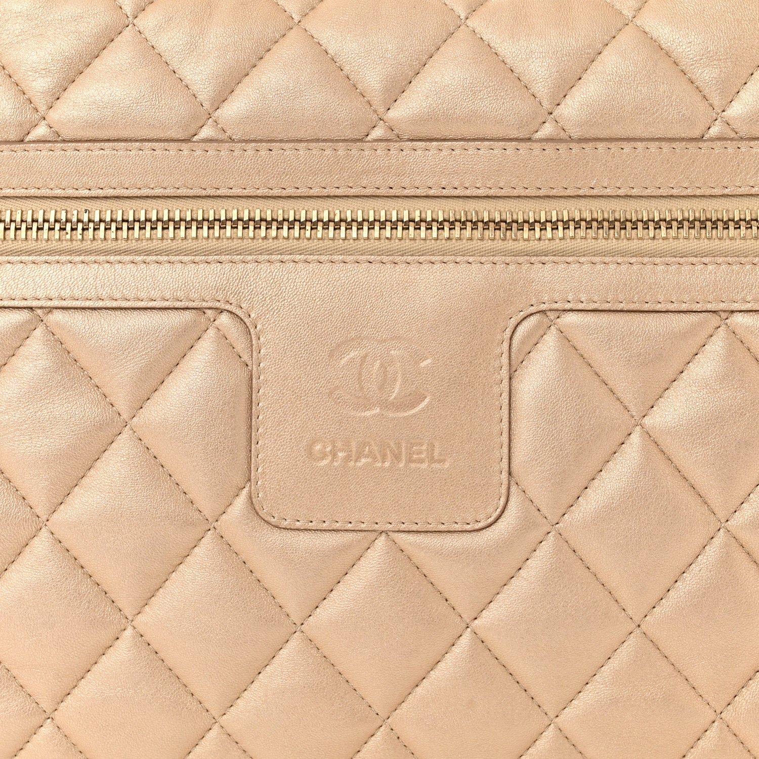 Chanel Lambskin COCO Cocoon Bowler Light Gold 8 of 10
