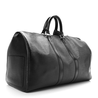 Louis Vuitton Epi Keepall 45 Black 4 of 19