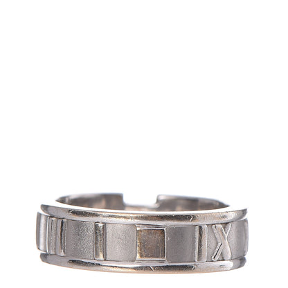 Tiffany 18K White Gold Diamond Atlas Ring 49.5 5 3 of 5