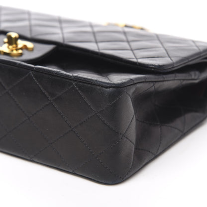 Chanel Lambskin Quilted Medium Double Flap Black 10 of 17
