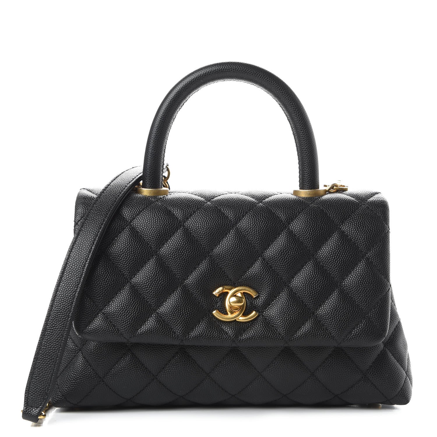Chanel Caviar Quilted Mini Coco Handle Flap Black 1 of 11