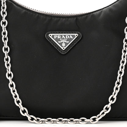 Prada Nylon Re-Edition 2005 Shoulder Bag Black 9 of 11