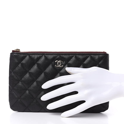 Chanel Caviar Quilted Cosmetic Case Black 2 of 8