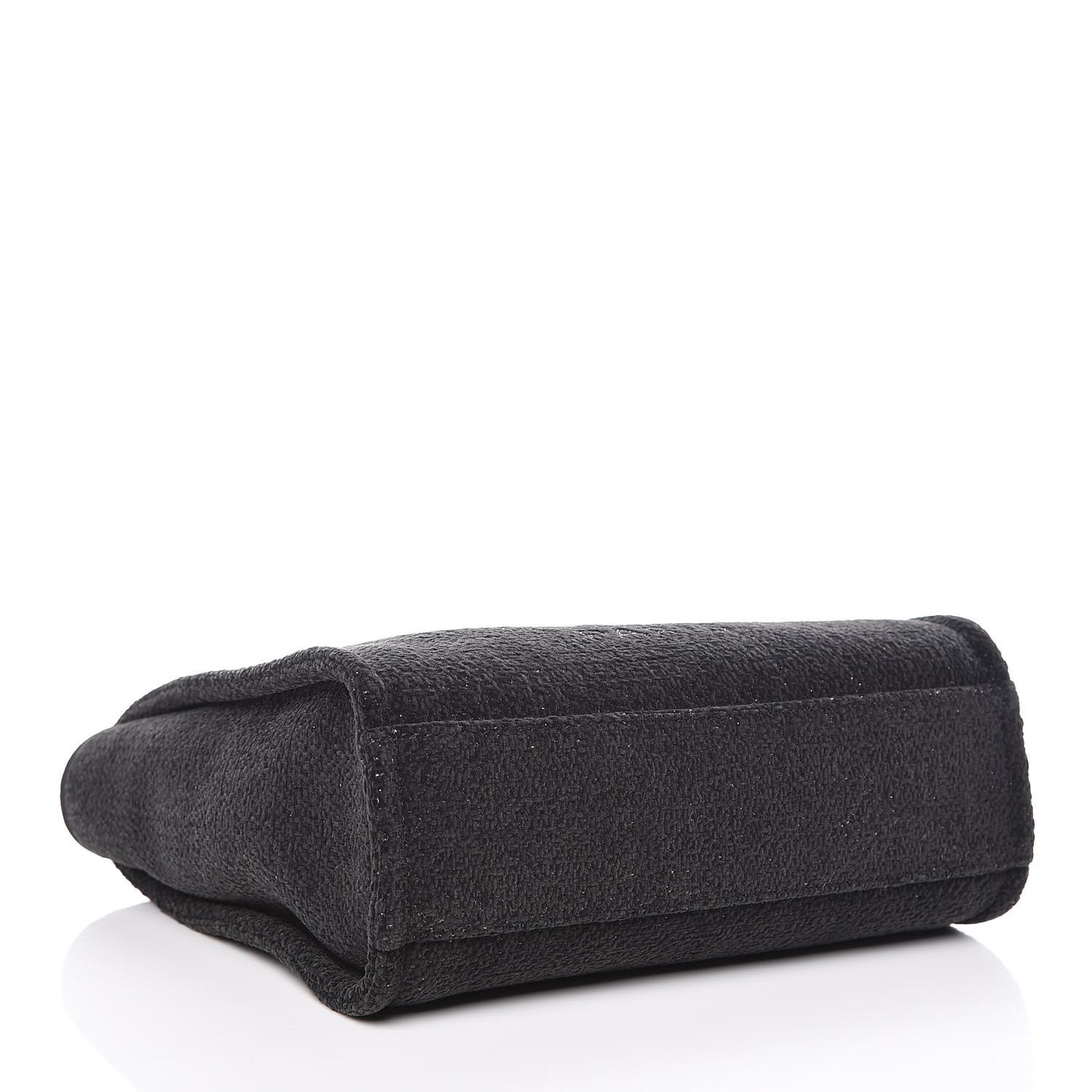 Lurex Boucle Mini Deauville Tote Black