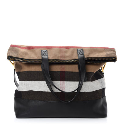 Burberry Canvas Check Armley Folding Messenger Black 3 of 12