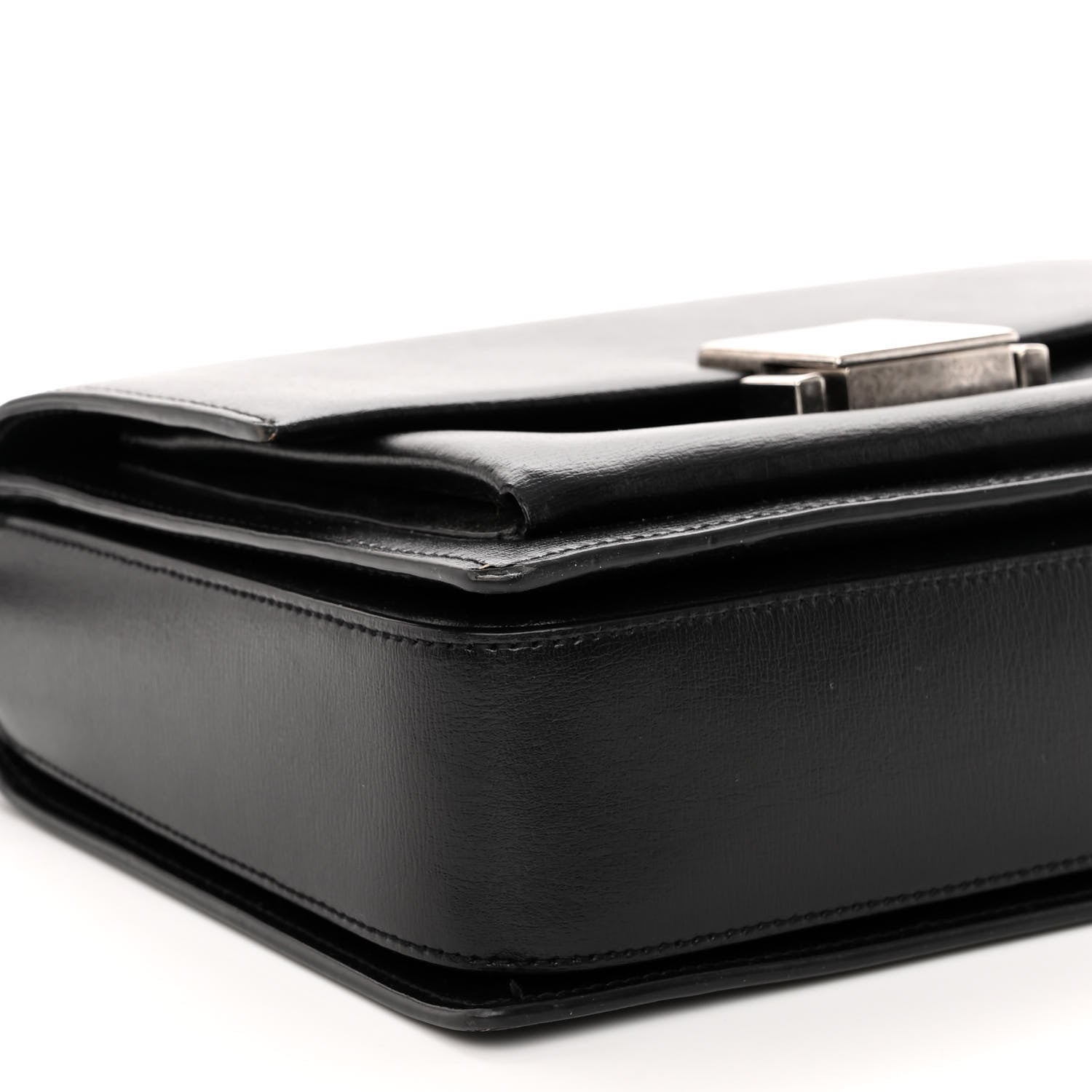 Saint Laurent Calfskin Medium Bellechasse Satchel Black 10 of 11