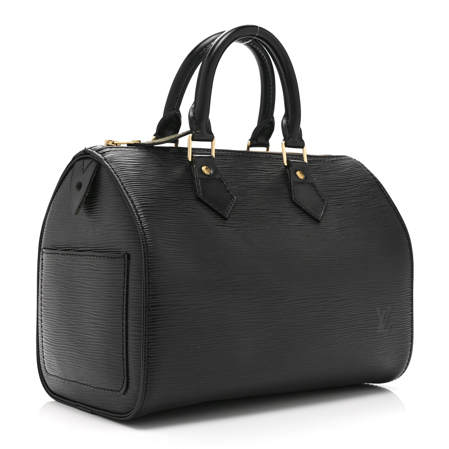 Louis Vuitton Epi Speedy 25 Black 3 of 10