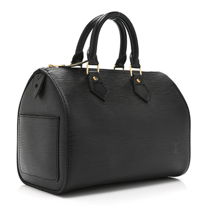 Louis Vuitton Epi Speedy 25 Black 3 of 10