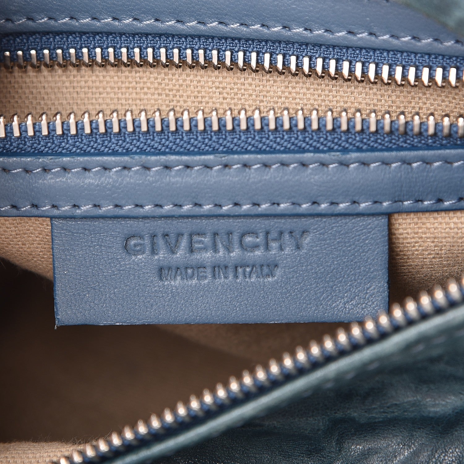 Givenchy Tumbled Sheepskin Mini Pandora Mineral Blue 6 of 10
