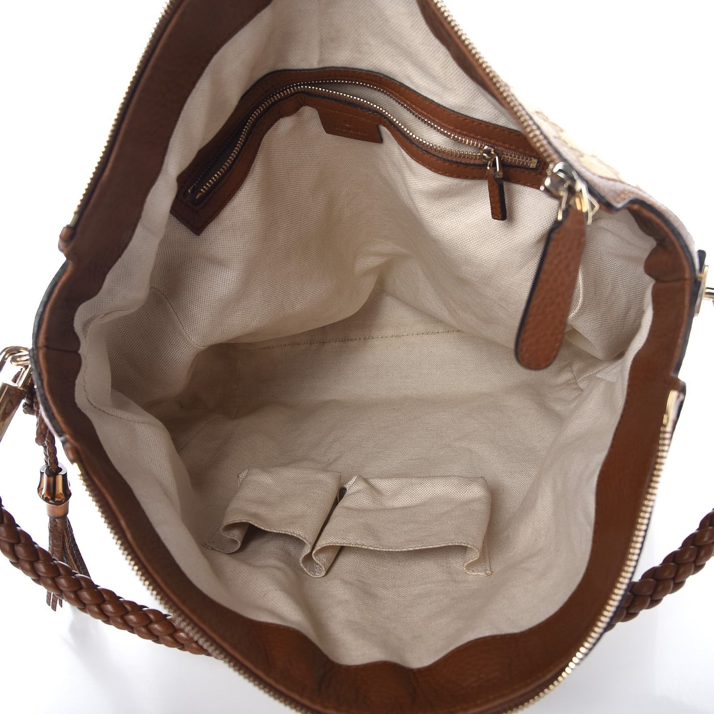 Monogram Cellarius Calfskin Large Bella Hobo Beige Ebony Cuir