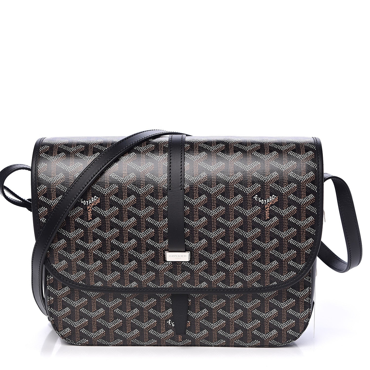 Goyard Goyardine Belvedere II MM Messenger Bag Black 1 of 12