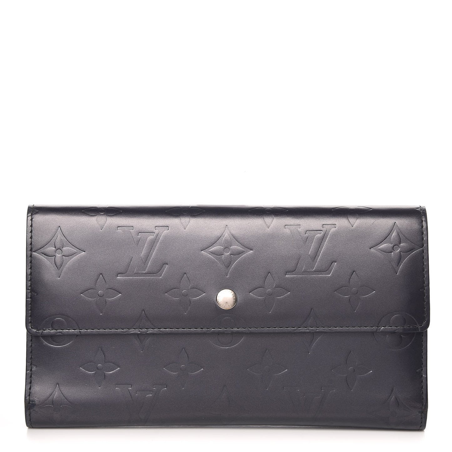 Mat Monogram Porte Tresor International Wallet Blue