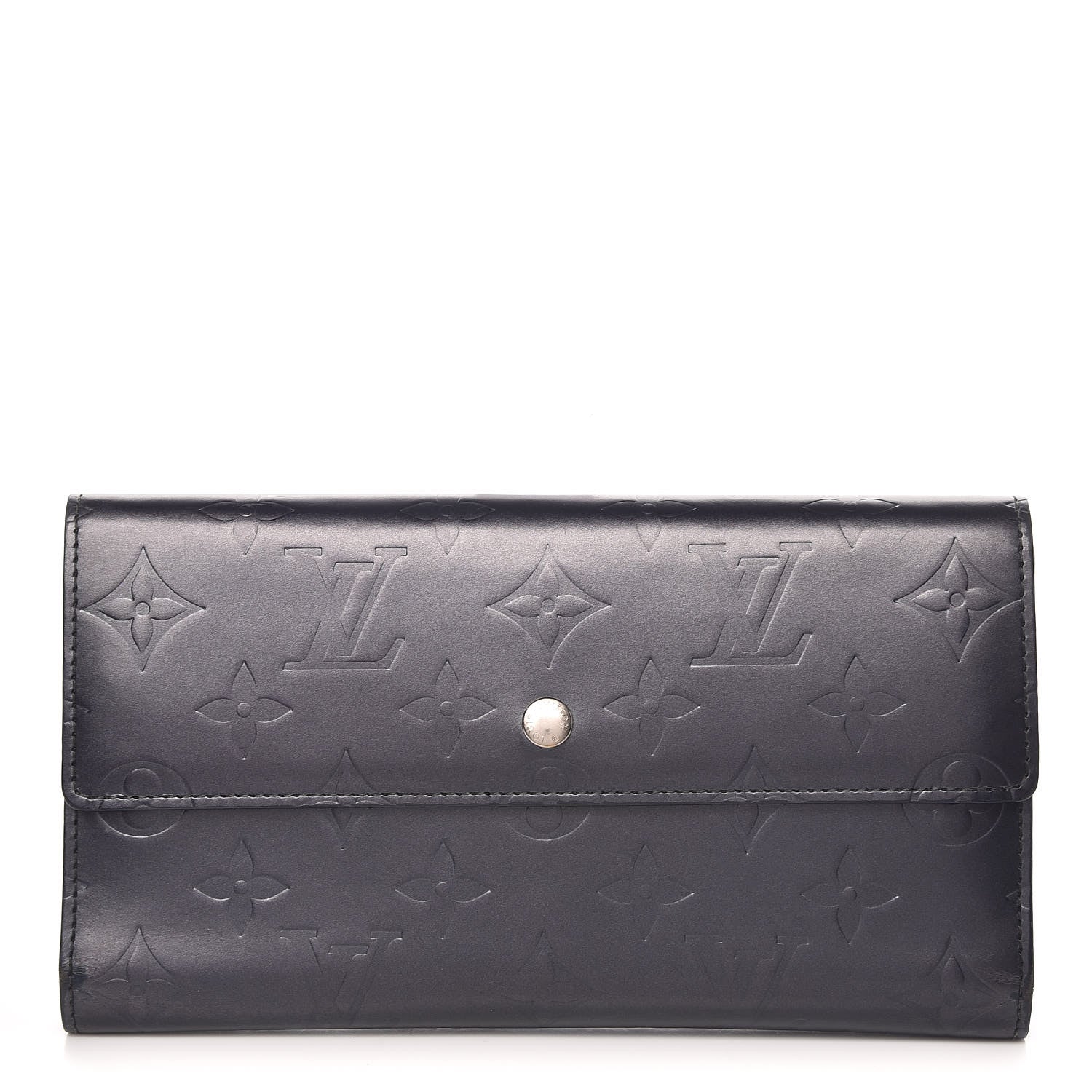 Louis Vuitton Mat Monogram Porte Tresor International Wallet Blue 1 of 11