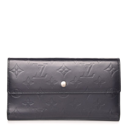 Louis Vuitton Mat Monogram Porte Tresor International Wallet Blue 1 of 11
