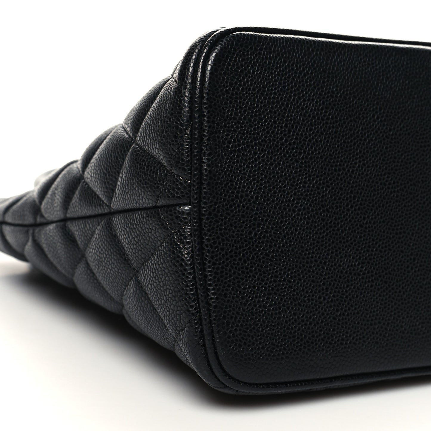 Caviar Quilted Medallion Tote Black