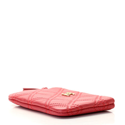 Chanel Lambskin Stitched Tassel Small Cosmetic Case Pink 8 of 8