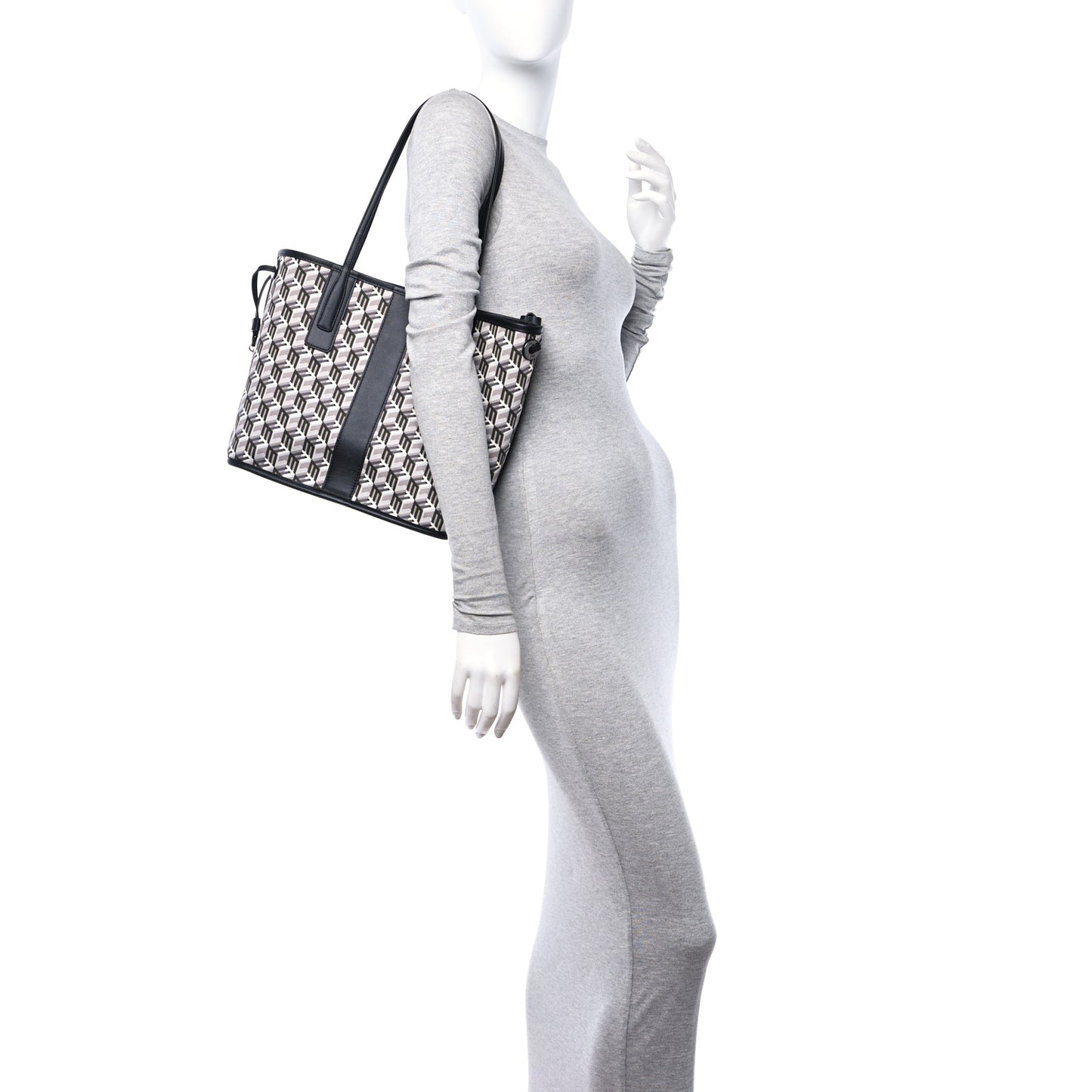 Visetos Small Liz Reversible Shopper Tote Black