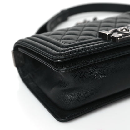 Chanel Caviar Quilted Small Boy Flap Black 9 of 13