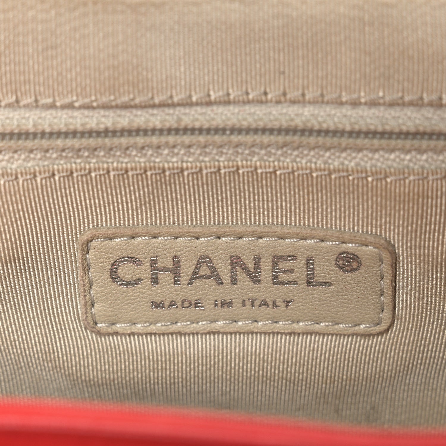 Chanel Washed Lambskin Quilted Medium Chain Around Messenger Red 6 of 10