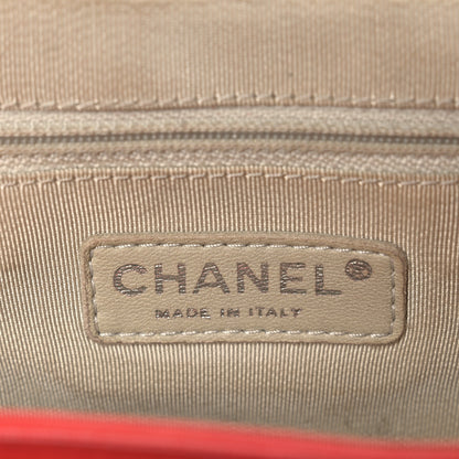 Chanel Washed Lambskin Quilted Medium Chain Around Messenger Red 6 of 10