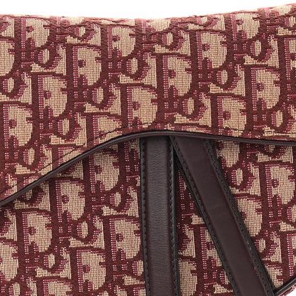Christian Dior Oblique Saddle Bag Burgundy 7 of 10