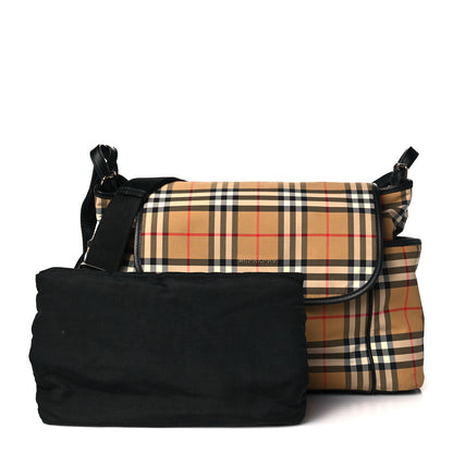 Burberry Vintage Check Diaper Flap Bag 1 of 10