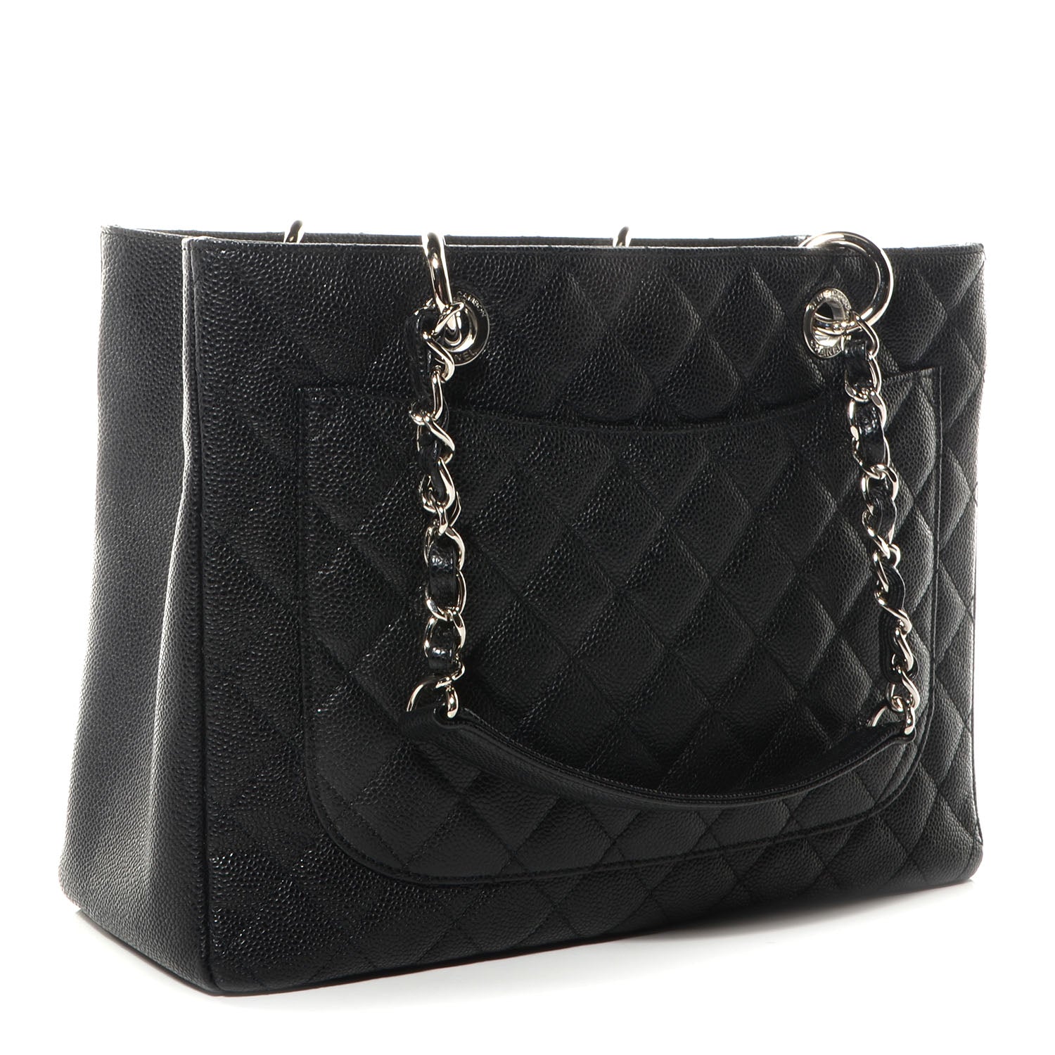 Chanel Caviar Grand Shopping Tote GST Black 3 of 8