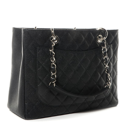 Chanel Caviar Grand Shopping Tote GST Black 3 of 8
