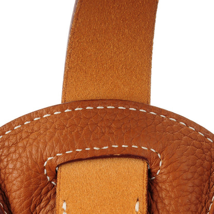 Hermes Swift Taurillon Clemence Vache Hunter PM 24 Virevolte Gold Natural 11 of 11