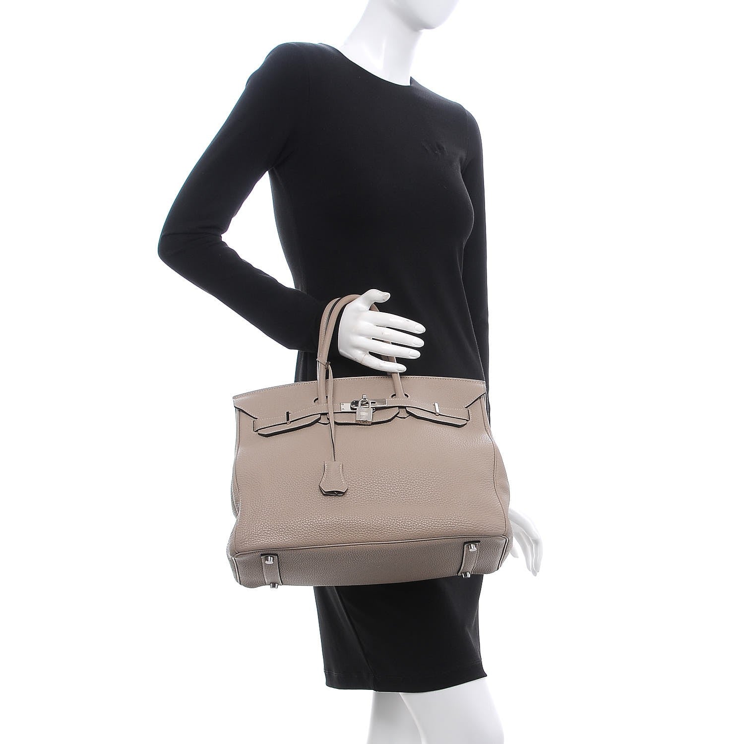 Hermes Togo Birkin 35 Gris Tourterelle 3 of 42