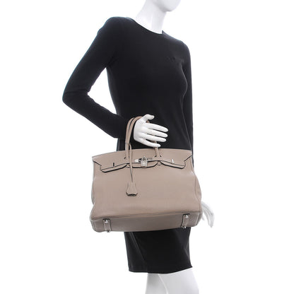 Hermes Togo Birkin 35 Gris Tourterelle 3 of 42