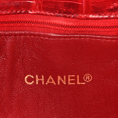 Chanel Alligator Shoulder Bag Red 7 of 10