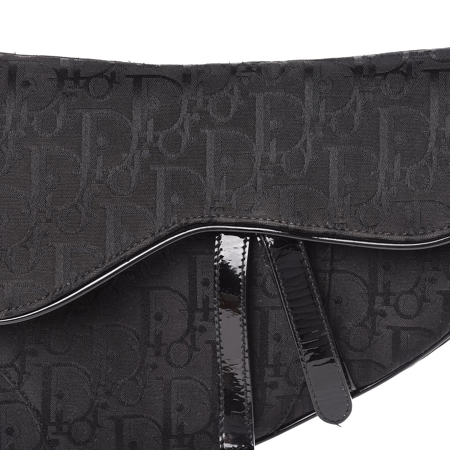 Monogram Saddle Bag Black
