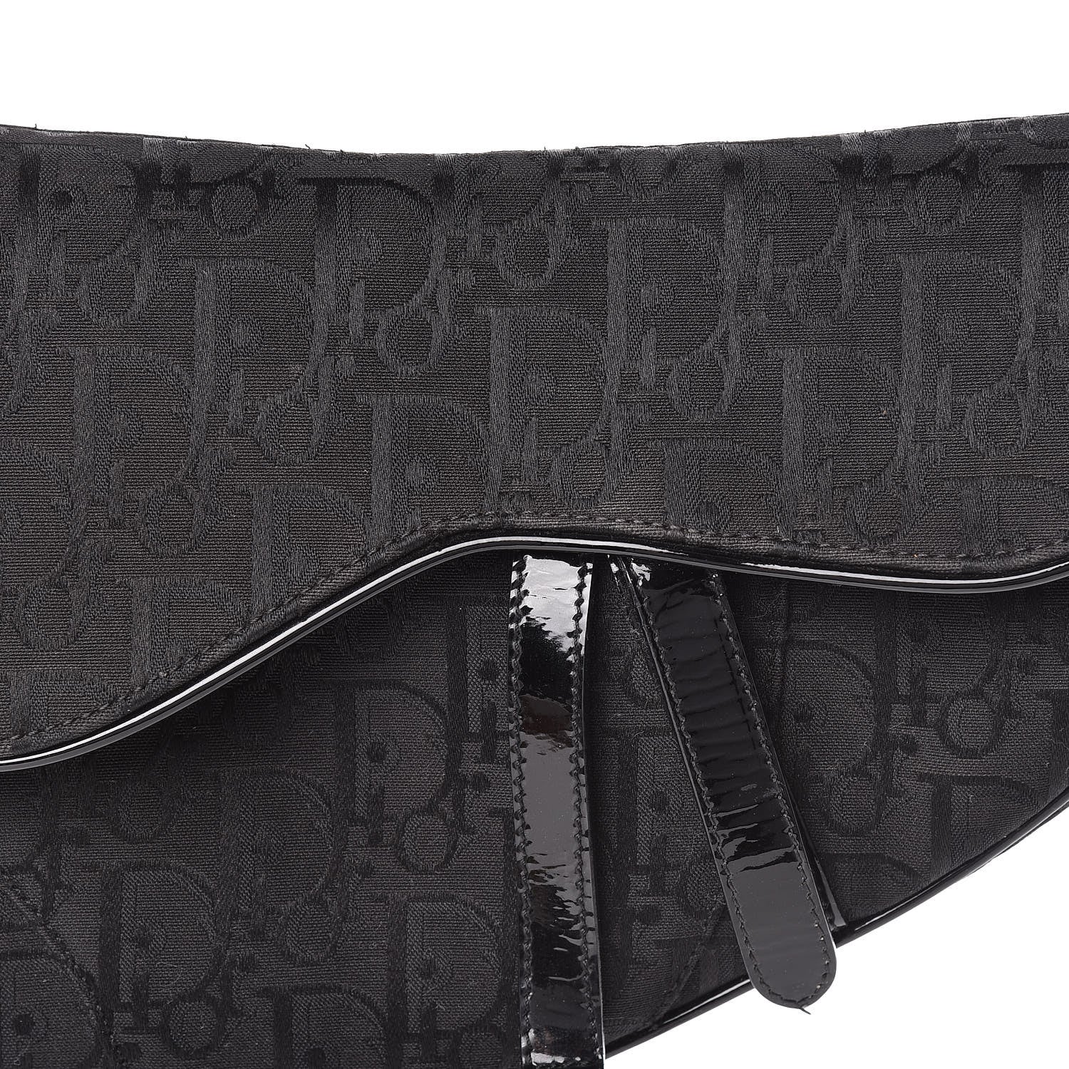 Christian Dior Monogram Saddle Bag Black 18 of 18