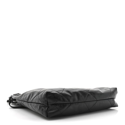 Chanel Shiny Calfskin Quilted Small Chanel 22 So Black 8 of 21