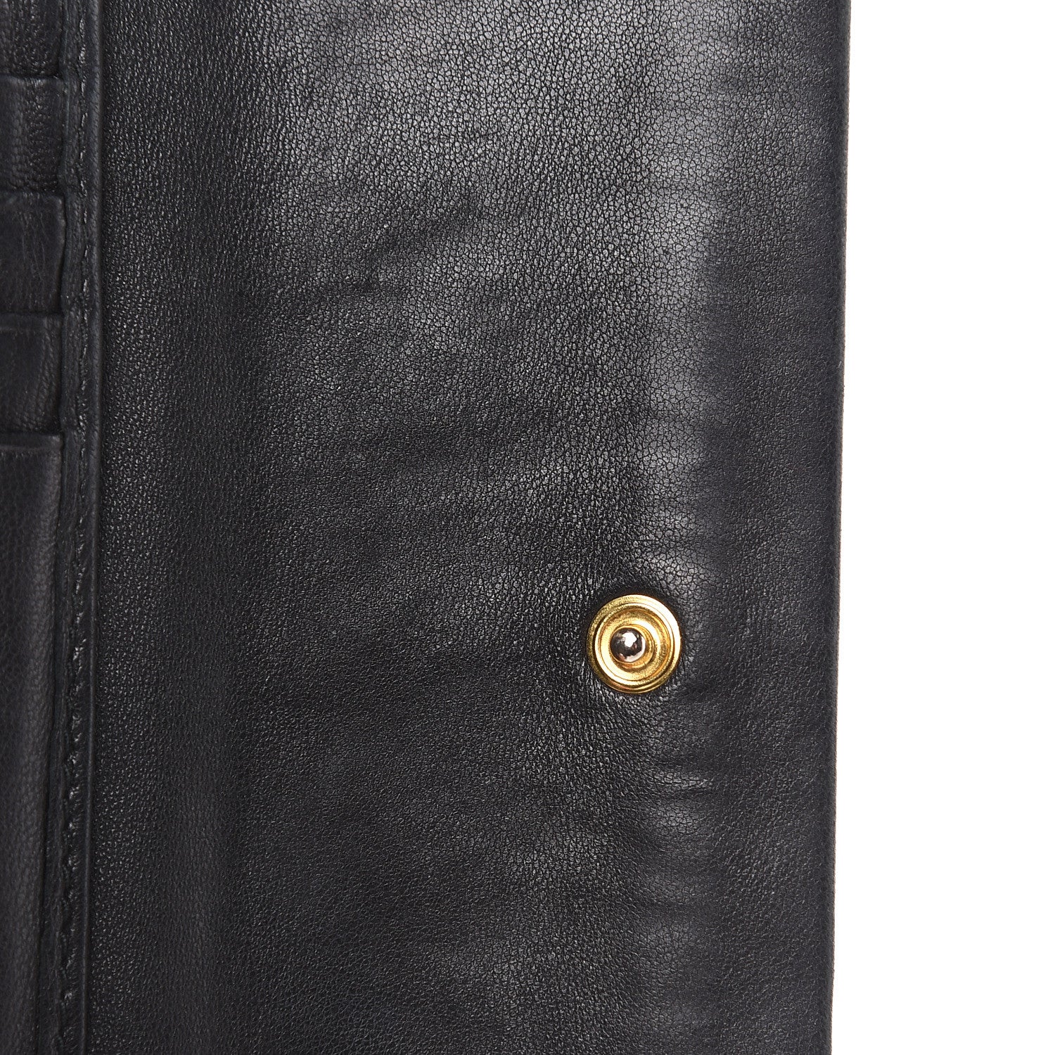 Miu Miu Nappa Matelasse Tri-Fold Flap Wallet Black 19 of 21