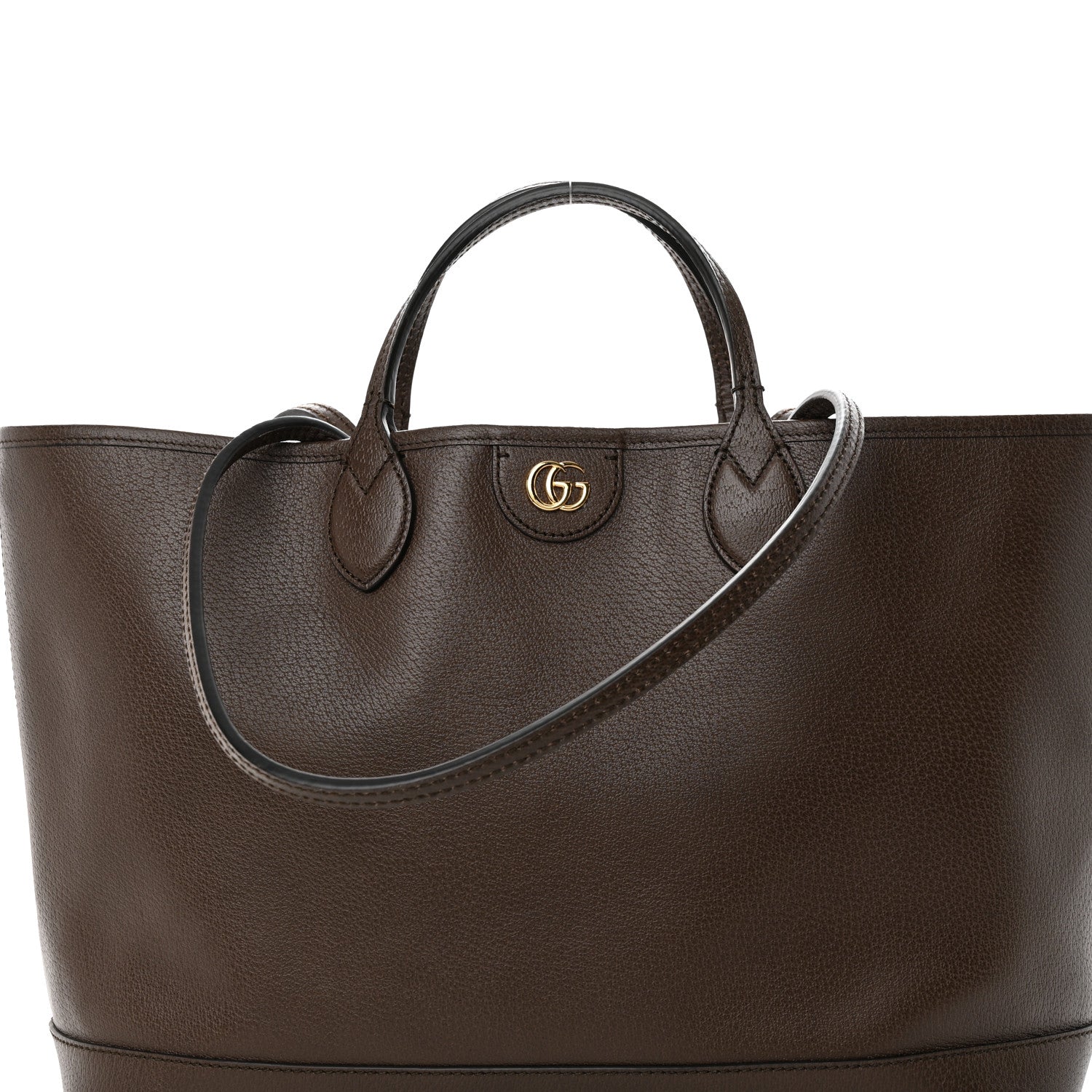 Gucci Textured Dollar Calfskin Medium Ophidia Shoulder Tote Bag New Acero 9 of 15