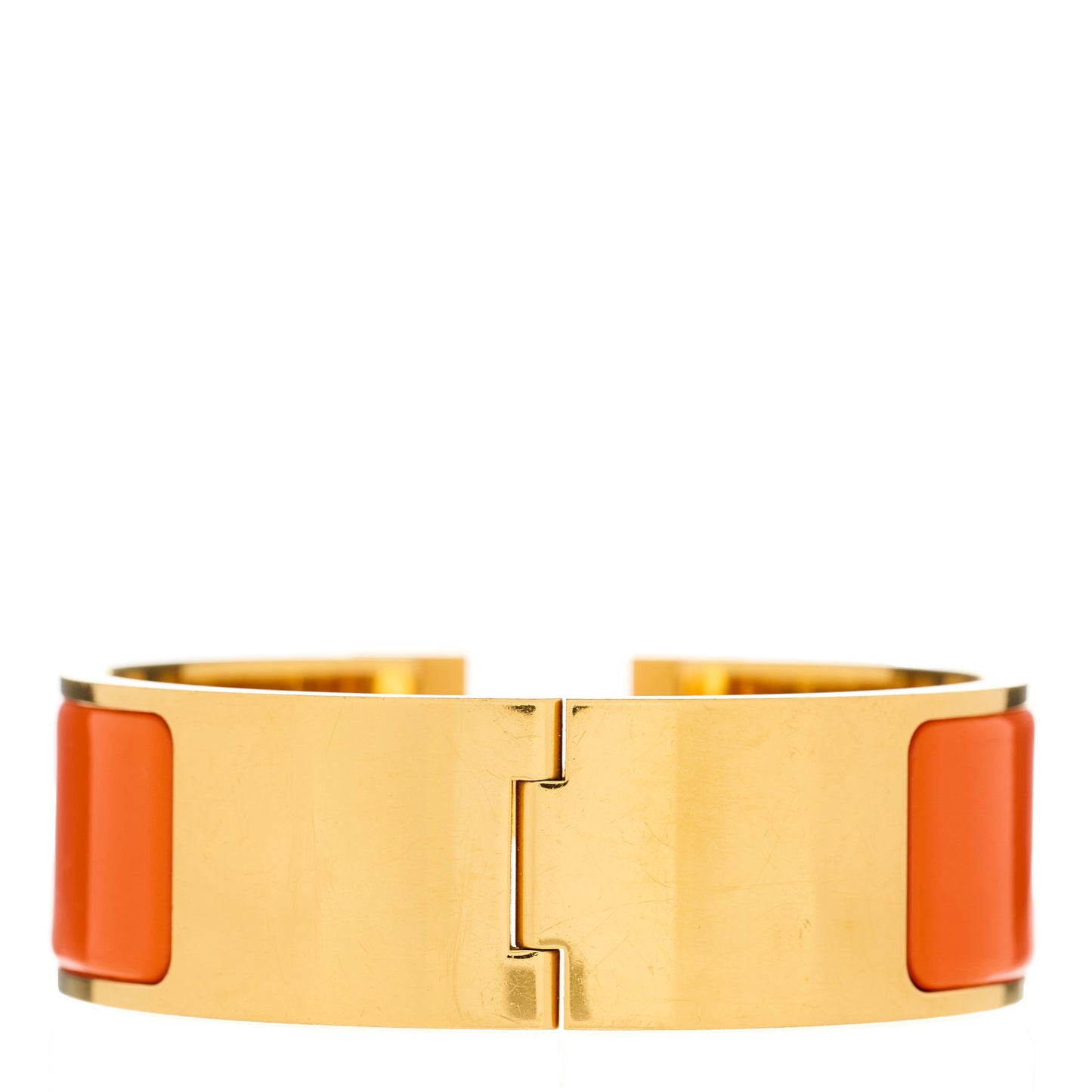 Enamel Wide Clic Clac H Bracelet PM Orange