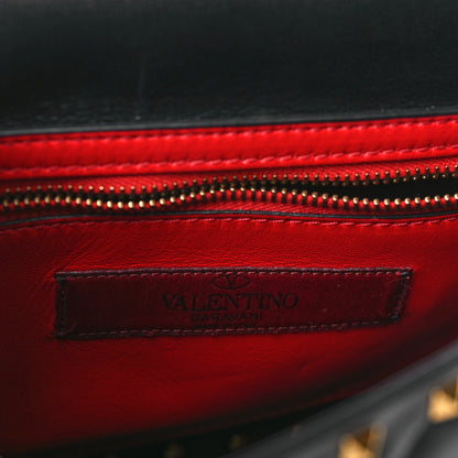 Valentino Garavani Lambskin Medium Rockstud Spike Shoulder Bag Black 6 of 8