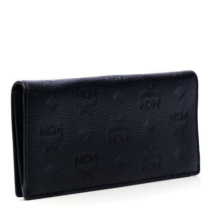 MCM Calfskin Ottomar Large Klara Two Fold Wallet Black 2 of 4