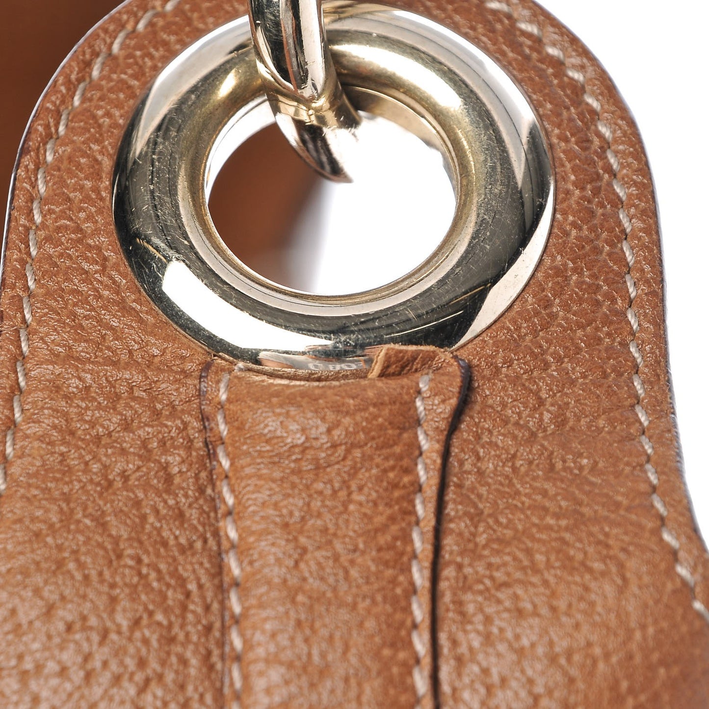 Calfskin Monogram Piston Lock Jackie O Hobo Tan