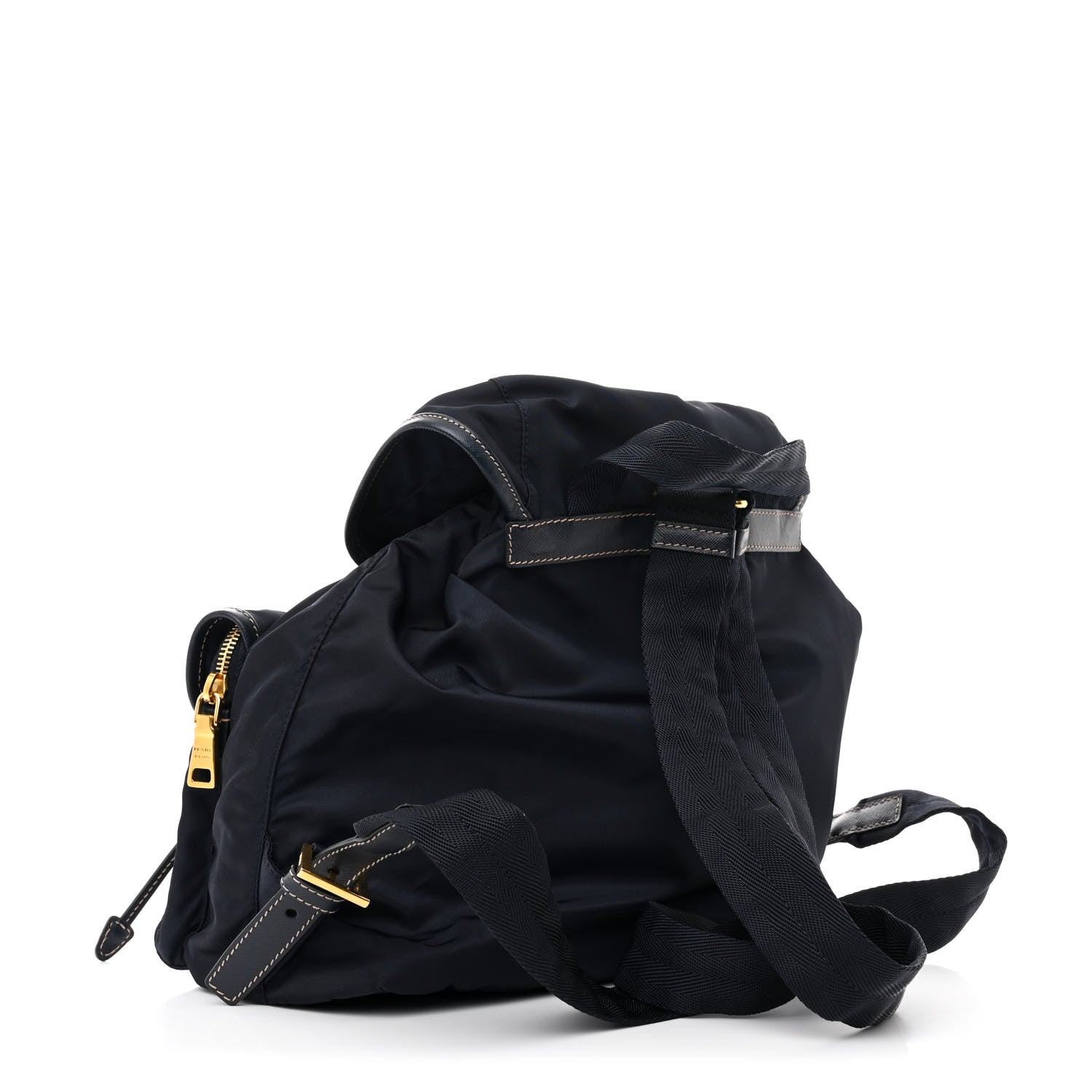 Prada Tessuto Nylon Saffiano Vela Backpack Bleu 3 of 11
