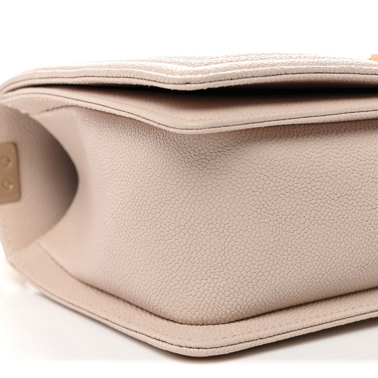 Chanel Caviar Chevron Quilted Medium Boy Flap Light Pink 9 of 11